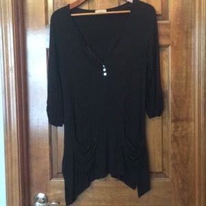 ChaCha Vente Black tunic